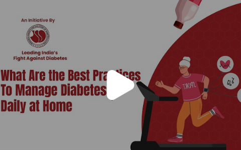 What are the best practices to manage Diabetes at Home<